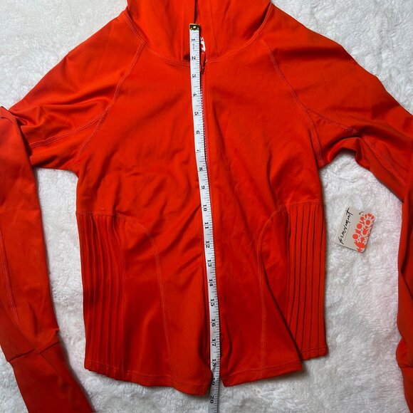 FP Movement Free People Flame Red Zip-Up Hoodie Jacket – Women's XS NWT - Picture 7 of 9